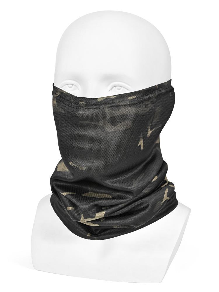 Multifunctional Tactical Camouflage Neck Scarf For Outdoor Cycling Hiking Fishing Sunscreen