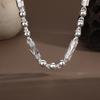 Men's Necklace, Fashionable and Domineering, Thick Bamboo Ball Bead Rib Chain, Advanced and Versatile Gift for Boyfriend