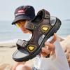 38-46 Summer Men's Leather Outdoor  Sport Sandals  Casual Non-Slip Beach Sandals