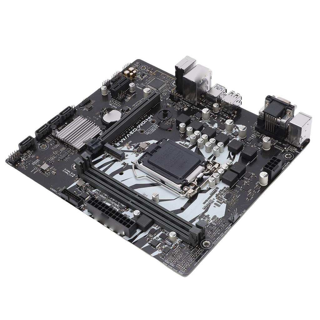 M.2 Computer Motherboard Support for LGA 1200 DDR4 2933 2666 2400 2133MHz Dual Channel Computer Mainboard with Serial ATA 3.0 RJ45 VGA Ports