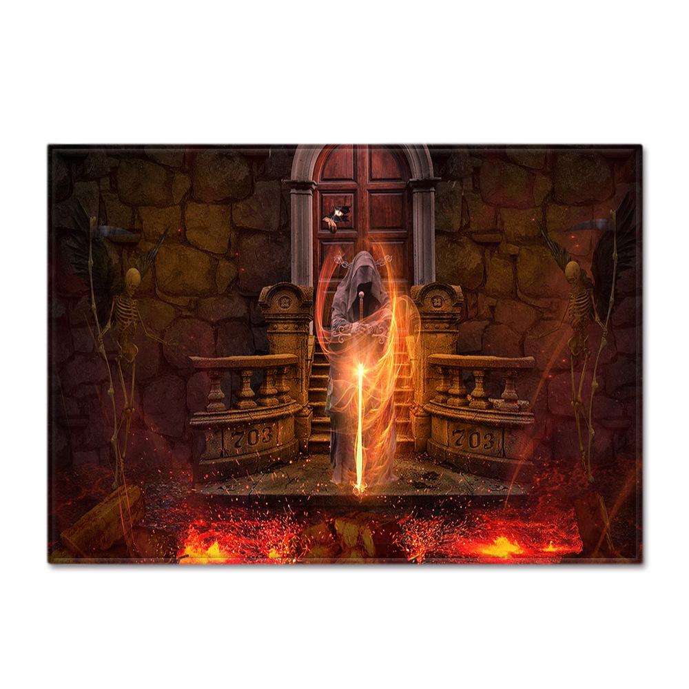 Skull Living Room Floor Mat Bedroom Dining Room Carpet Carpet Doormat