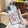 Durable Lanyard Phone Case For Nokia C32 Phone Holder Dirt-resistant Anti-knock Wristband Cartoon Wrist Strap Cute Ring