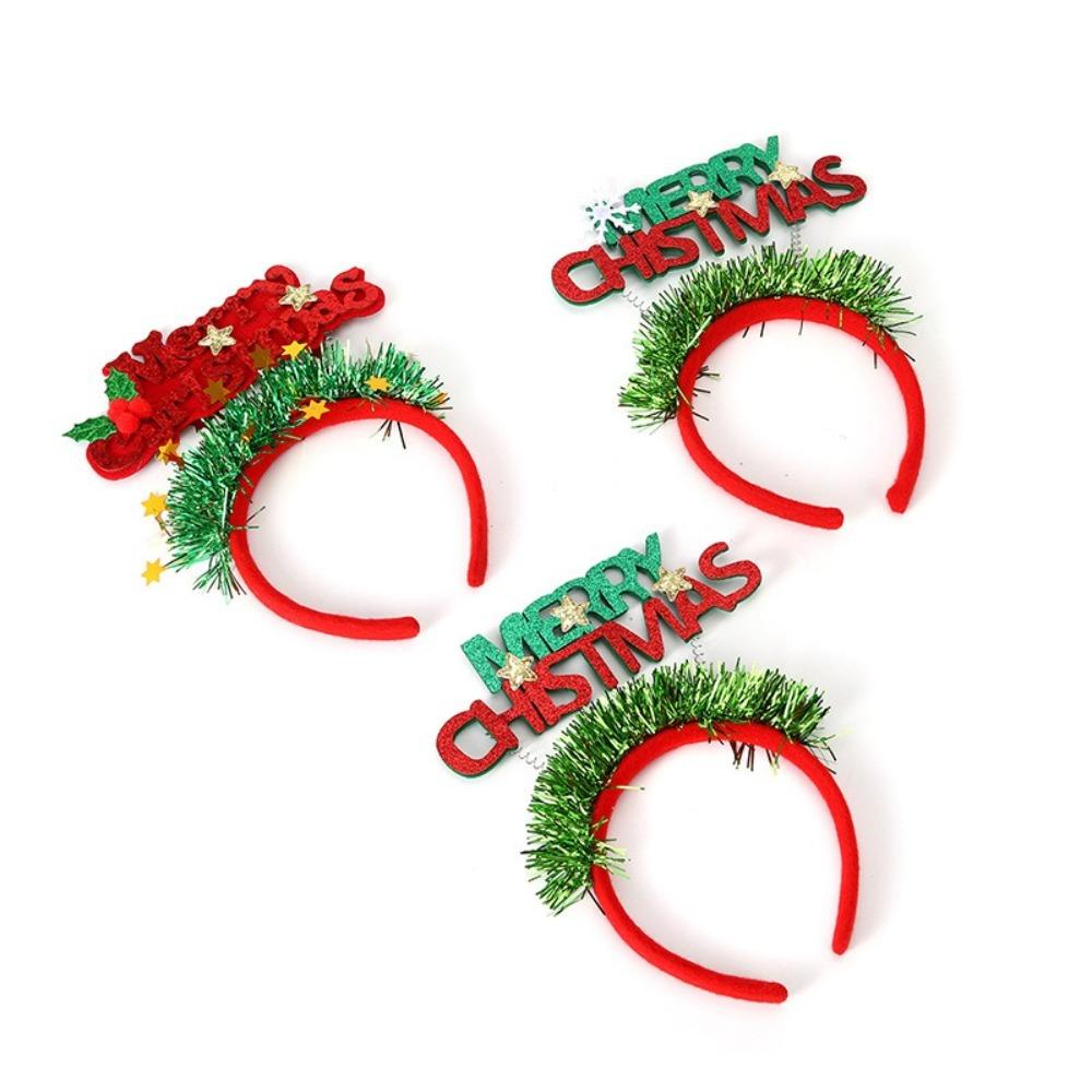 

New Year Gifts Christmas Headband Adjustable Xmas Snowflake Hair Band New Christmas Hair Hoop