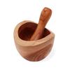 Mortar and Pestle Teak Wood Medium 2-Piece Set