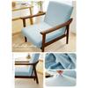 Funda Elástica con Cremallera para Sillón Jacquard de Hojas Fundas para Sillas Decoración del Hogar Funda Elástica para Silla Protector Elástico para Muebles de Silla Lavable
