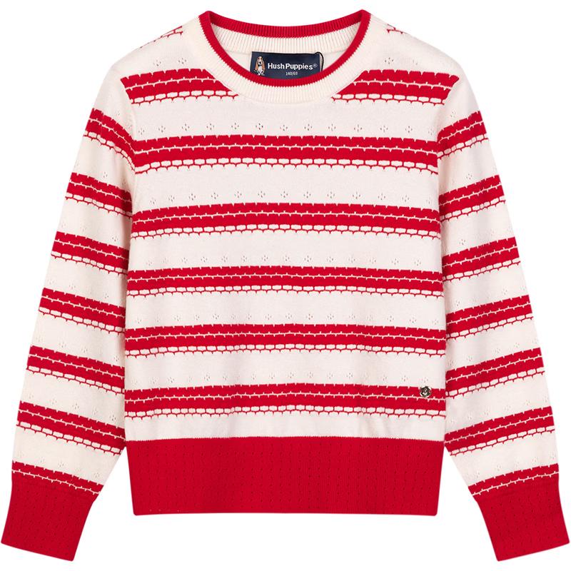 

Hush Puppies Girls Striped Knit Pullover 130