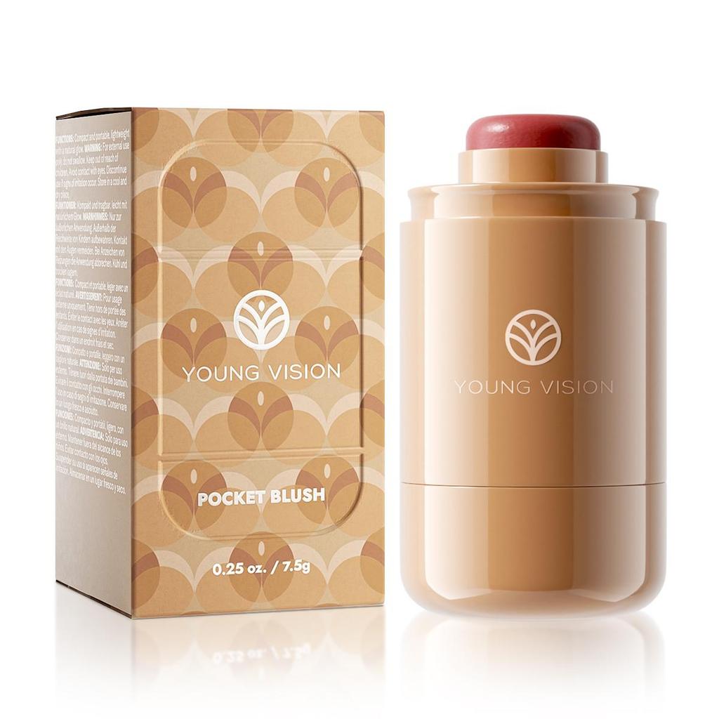 YOUNG VISION 1-teiliger Pocket Blush Stick Gas Can Blush Matte Lippen- und Wangencreme Blush