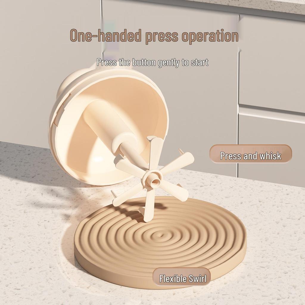 Multi-Functional Manual Egg Beater & Cream Whipper with Large Capacity