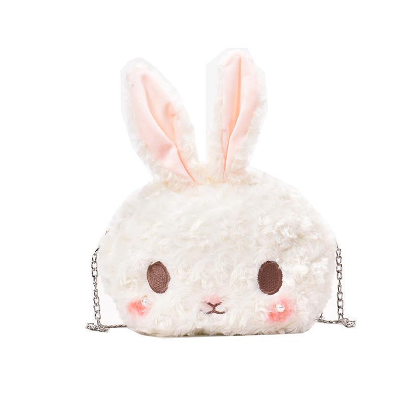 Cute Rabbit Mini Crossbody Bag With Zip Closure And Inner Pocket For Women