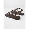 Sommer Nieten Flach Große Größe Damen S Freizeit Sandalen