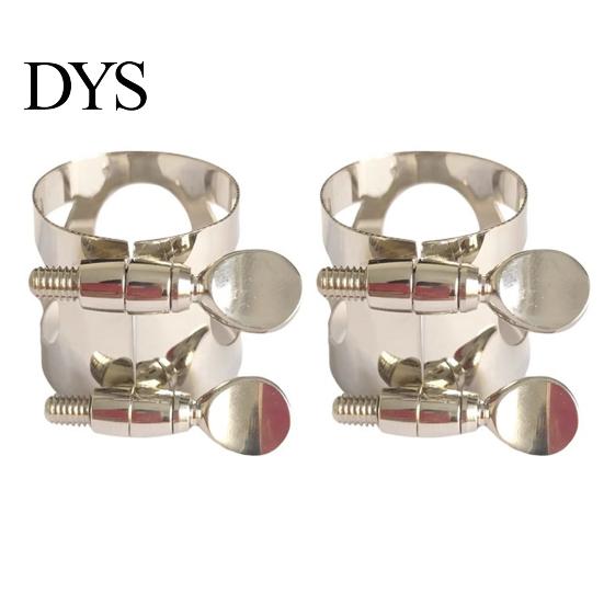 Clarinet Mouthpiece Woodwinds Instrument Ligature with Adjustable Screws High-quality Rustproof Polished Surface B Flat Silver