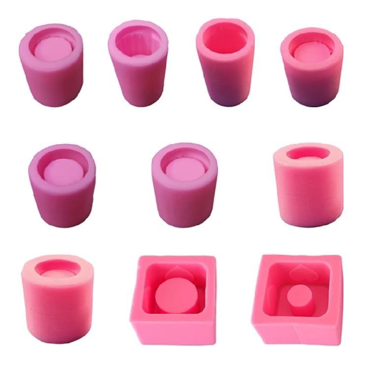 Resin Epoxy Candlestick Silicone Mold Candle Holder Mould DIY Craft Plasters Mold