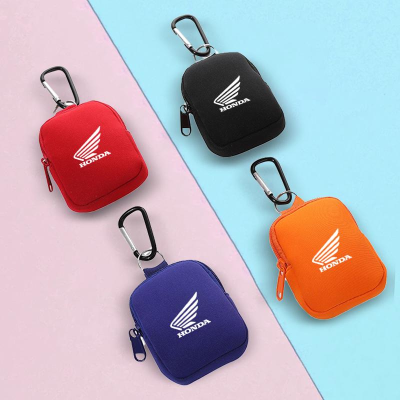 Car Casual Coin Purse Zipper Wallet Retro Key Holder Mini Money Bag For Honda Mugen Power Civic Accord CRV Hrv Jazz CBR VTEC VFR CG3