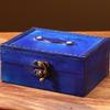 Wood Jewelry Chest With Metal Lock For Jewelry Storage And Rustics Home Decoration Accent