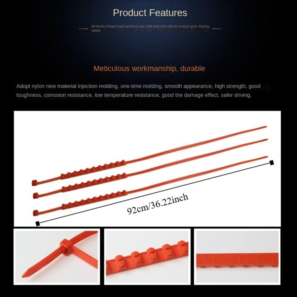 1/10Pcs Rubber Car Tire Anti Slip Chains Driving Safety Snow Tire Chains New Wheels Chains