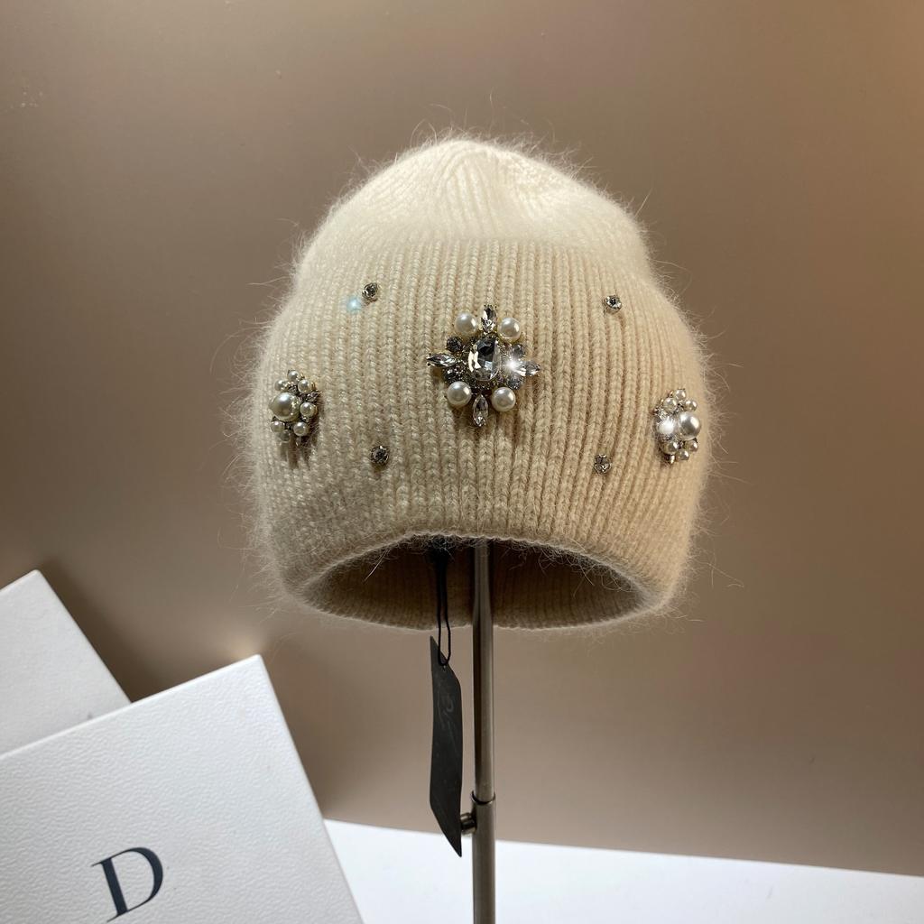 New Arrivalretroknitting Hat Fall and Winterheattechthickenedstuffedfashionable Hat for Women