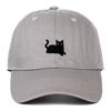 Black Cat Embroidery Soft Brim Baseball Cap - Unisex Summer Sun Hat, Outdoor Hip Hop Style