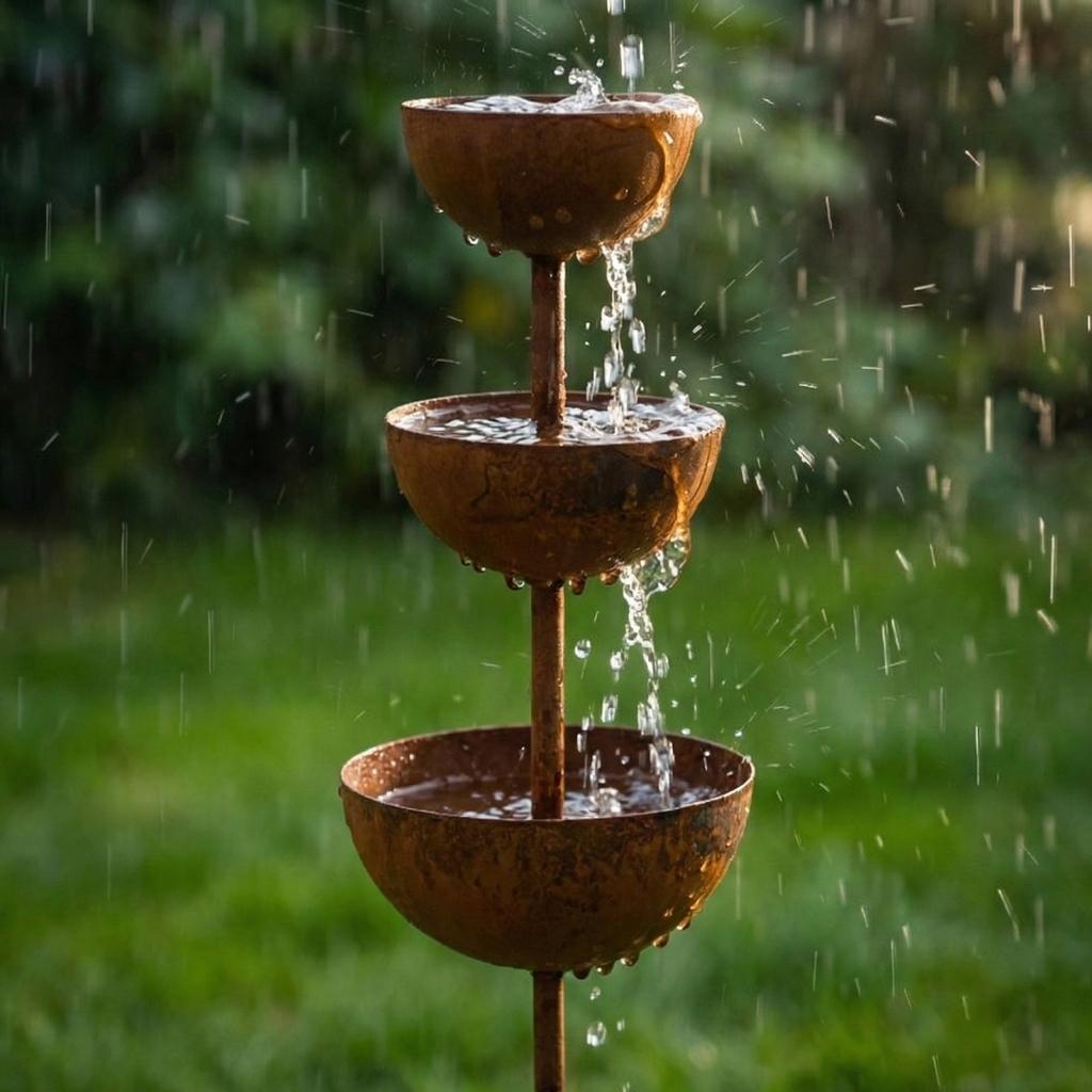 Metal Bird Bath For Outside, 3-Tier Water Bowl With Copper Finish, 26.77 Inch Tall Garden Stake, -Resistant Outdoor Yard Decor