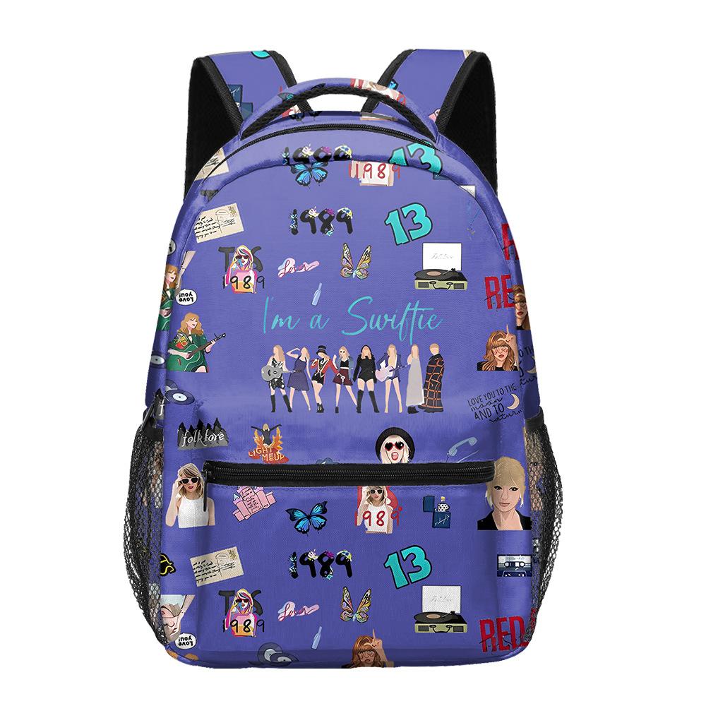 Taylor Swift Grund- und Sekundarschulrucksack, Kinderrucksack, Vollständig bedruckter Rucksack