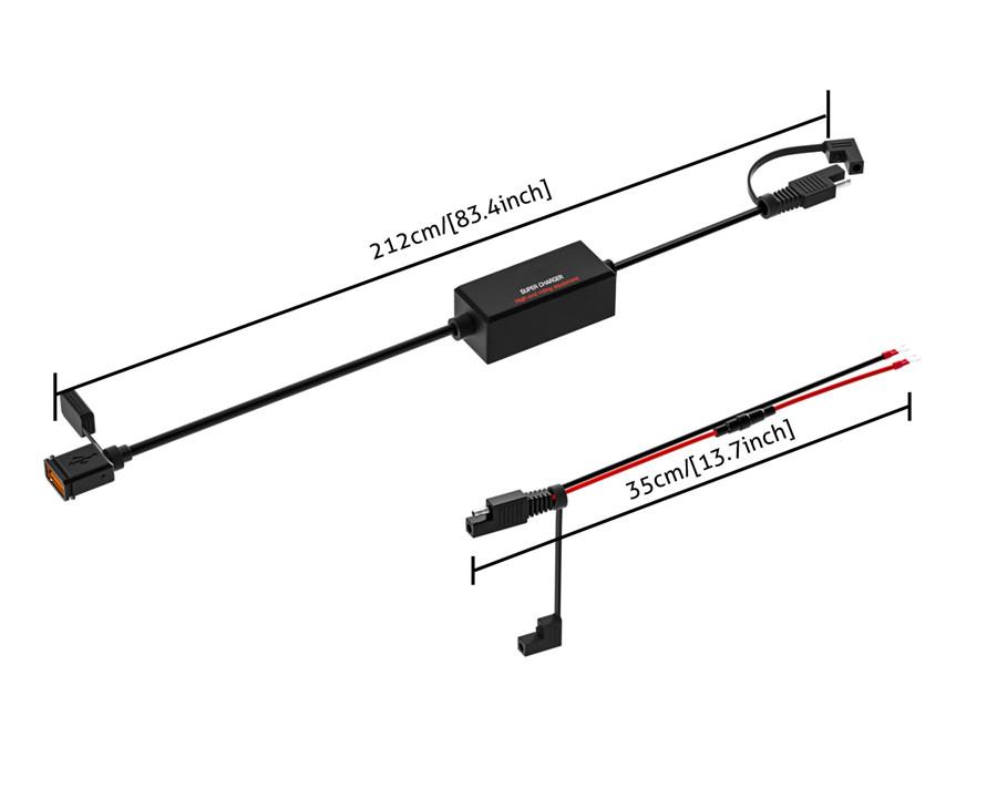 Universal Waterproof Motorcycle Handlebar Charger 5V 3A/ 12V 1.5A USB Adapter Smart Chip Power Supply Socket for Mobile Phone USB Chargers