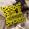 Yellow Dots Yayoi Kusama Pillow Covers Cartoon Sofa Decorative Home Double-Sided Printing Short Plush Cute Cushion Cover