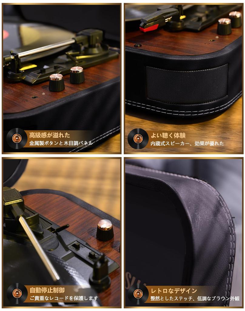 VOKSUN Record Bluetooth Transmission and USB Connects to External Compatible with RPM and Inch Japanese Instruction 2 Year S300 Player, Reception,