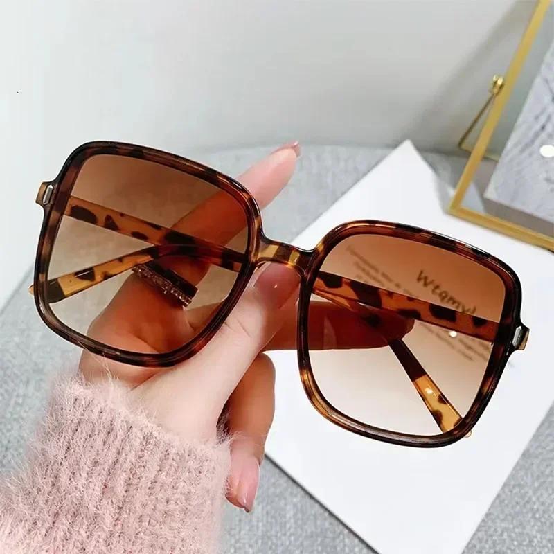 New Oversized Rectangle Sunglasses Women'S Fashion Square Sun Glasses Men'S Classic Vintage Eyewear Uv400