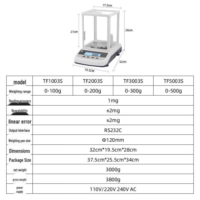 High-Precision Electronic Analytical Laboratory Balance