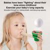 Suspended Blow Ball Toy Colorful Animal Head Blow Pipe Toy Kids Interactive Game Toy