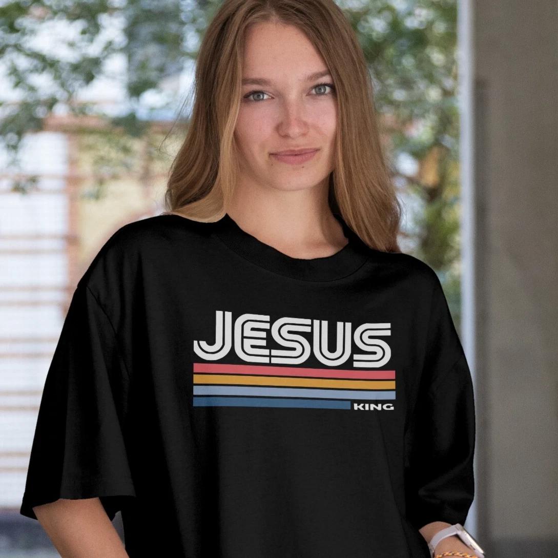Jesus Christ Christian Religious Women s T-shirt Faith 4XL
