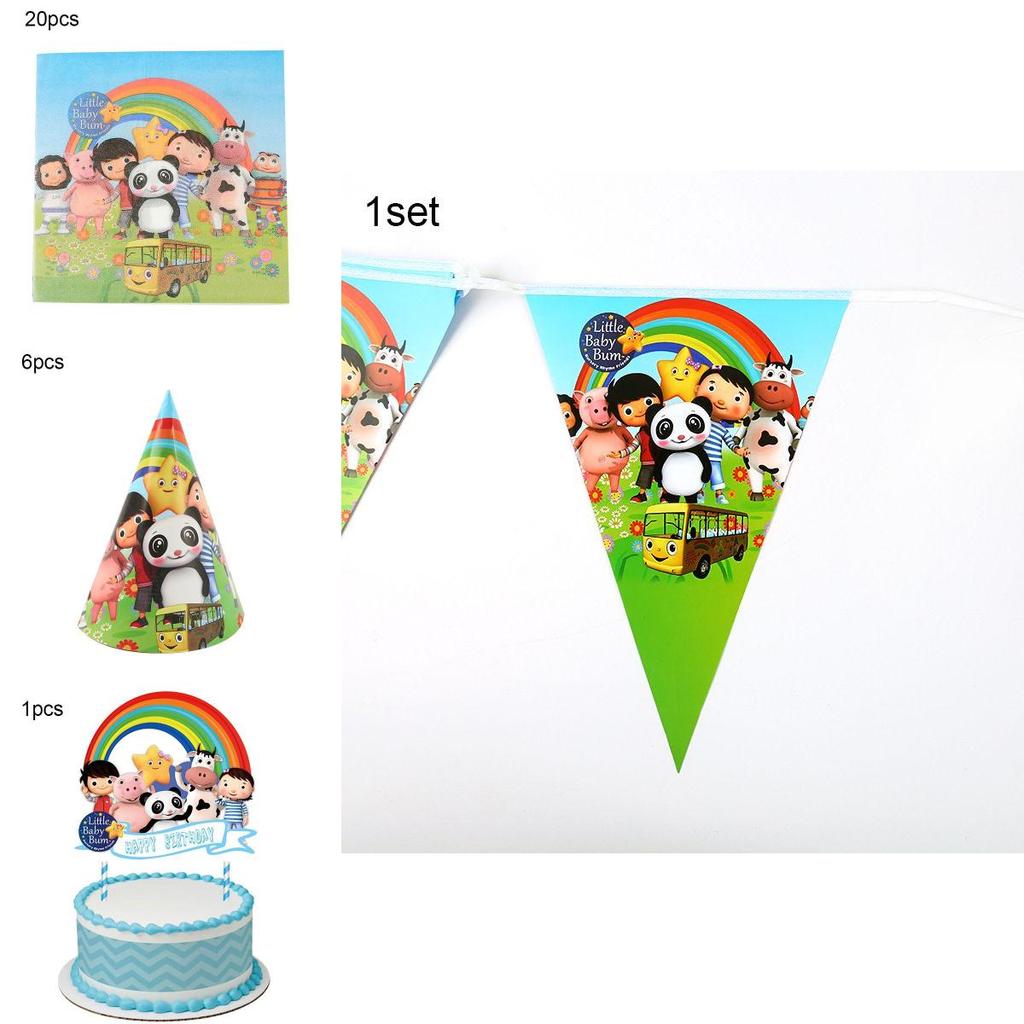 Little Baby Bum Theme Birthday Party Supplies With Festive Tableware And Decor