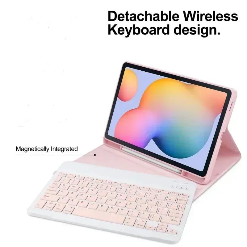 Wireless Magnetic Keyboard Case for Samsung Galaxy Tab S10 Lite 10.9 Inch SM-X400 SM-X406B Tablets Keyboard Cover Teclado