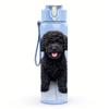1PC Curly Black Poodle Puppy 750ml Color Plastic Water Bottle Leakproof Flip Straw Lid For Sports Office Home Use
