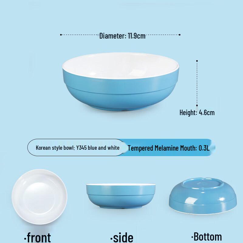 Commercial Thick Melamine Dinnerware Bowl
