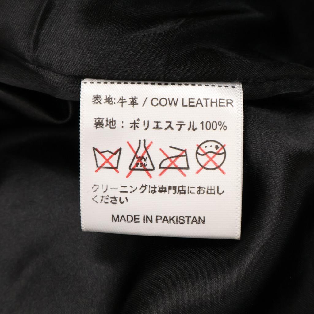 HIDEAWAYS [RHENIUM] Black cowhide double rider jacket Jacket 38 blackUsed