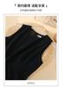 Minimalist Round Neck Sleeveless Vest Dress for 2026 Spring Fashion, Versatile and Slimming, Mid Length Dress