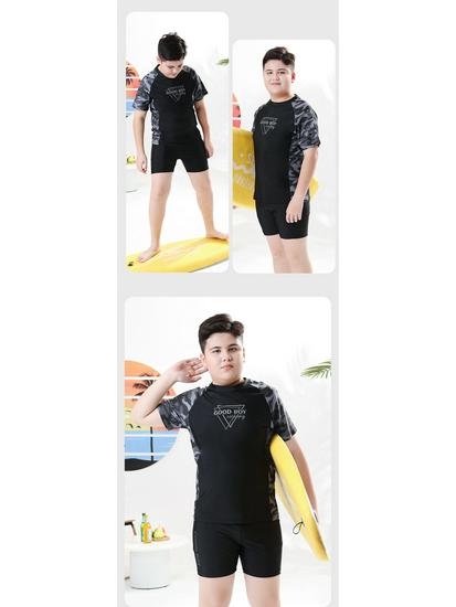 2025 Plus Size Teen Kids Extra Wide Swimwear - Quick Dry & Sun Protection