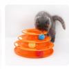 4 Levels Cat Disc Toys Training Amusement Plate Interactive Tower Tracks Cat Intelligence Curious Ball Quadruple Disc Tumble