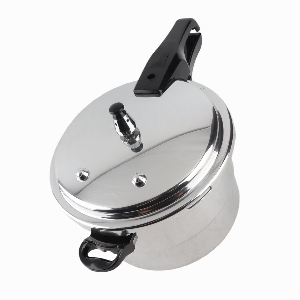 Pressure Cooker 5L Aluminum Alloy Explosion Proof Fast Cooking Canning Cooker Pot with Steam Rack for Gas Electric