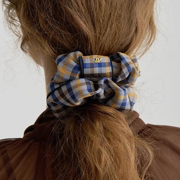 Dense Check Scrunchie JP-25-118S