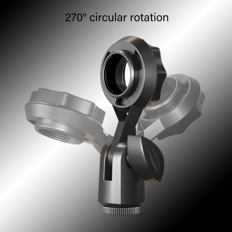 Metal Microphone Clip Microphone Shock Mount Bracket Holder Simple Stand Accessories Use Flexible Angle Adjustment