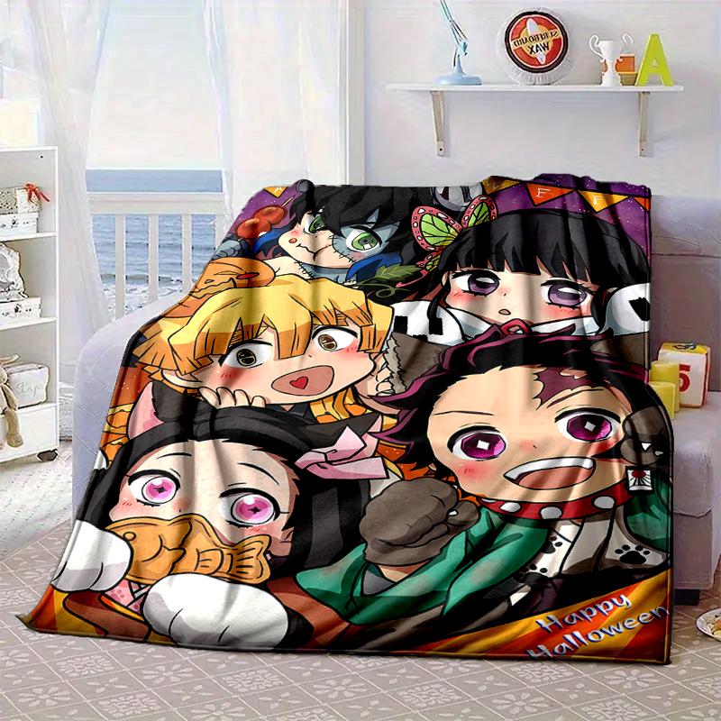 Anime Samurai Warrior's Journey Blanket Flannel Blanket for bed, sofa, Camping, Hiking, Picnic Essentials, gift for family Fan gifts