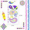 Neon Uv Fluorescent Temporary Tattoo, Waterproof Luminous Fake Tattoo,Bar Ktv Nightclub Makeup Ball
