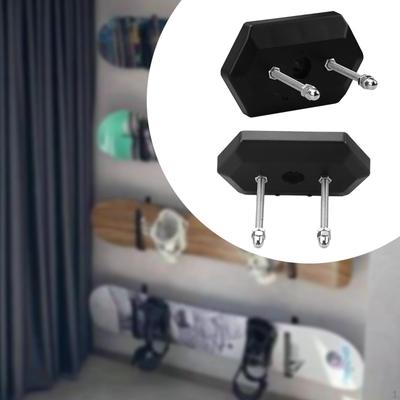 Expositor de patinetas con dos orificios para tornillos para montaje en pared