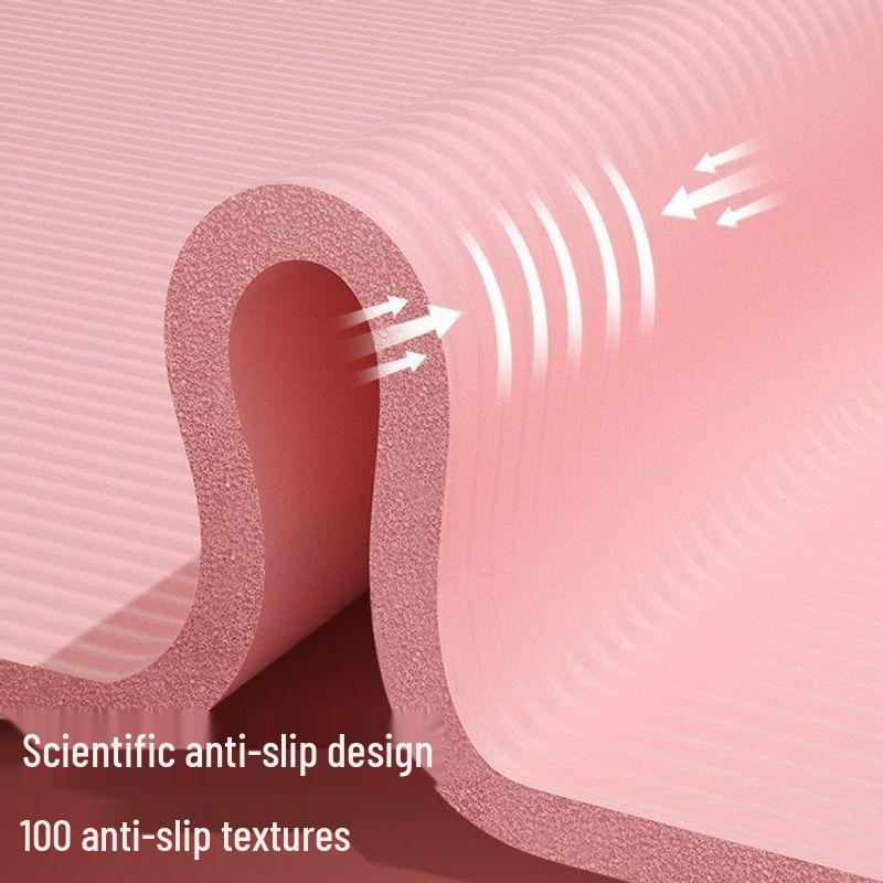 Girls' Non-Slip Yoga Mat: Widened, Thickened, Soundproof, Shock-Absorbing for Home, Dorm & Indoor Dance