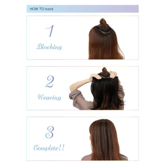 【Misty Green】Quick Fit Inner Hair Extension – One-Touch Clip – 33cm