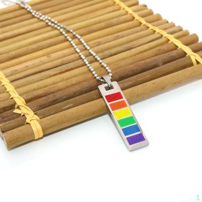 Colar de esmalte de íris de aço inoxidável durável