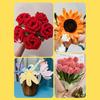 Pipe Cleaners Set for Crafts Pipe Cleaners Bouquets DIY Kit Pipe Cleaners Flowers Making Accessories Set for Greeting Cards Party Decorations