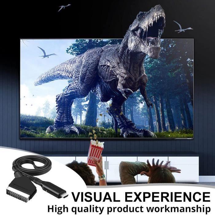 Convertisseur Péritel vers HDMI - GENERIC - D771 - 1080p - Plug and Play - 1m