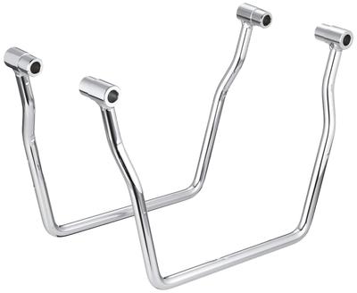 Kijima Motorcycle Parts Side Bag Support Steel Dragster Classic Left and Right Set Chrome Plated 250/1100/1100 210-453